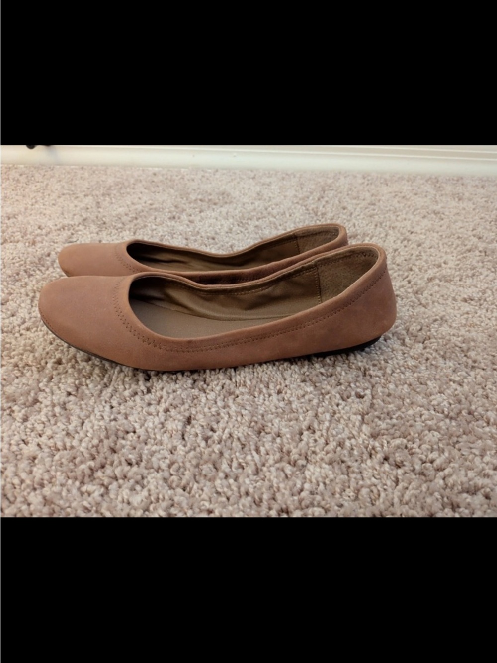 Lucky Brand Blush Tan Ballet Flats Leather Emmie Size 7.5M - Picture 7 of 9